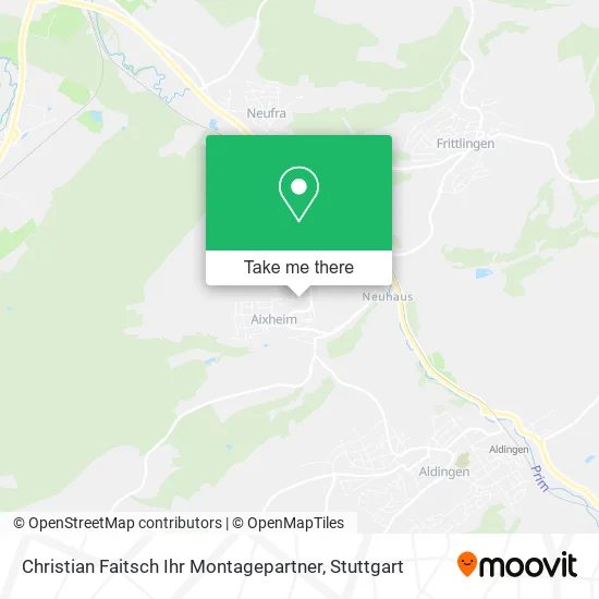 Карта Christian Faitsch Ihr Montagepartner