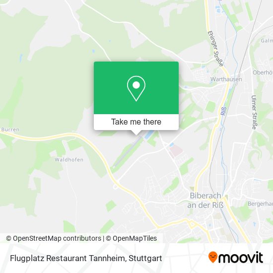 Flugplatz Restaurant Tannheim map