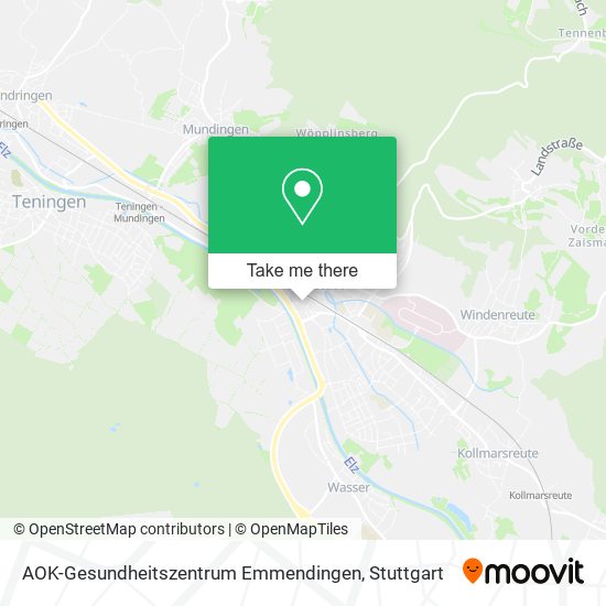 Карта AOK-Gesundheitszentrum Emmendingen