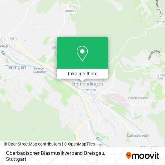 Карта Oberbadischer Blasmusikverband Breisgau