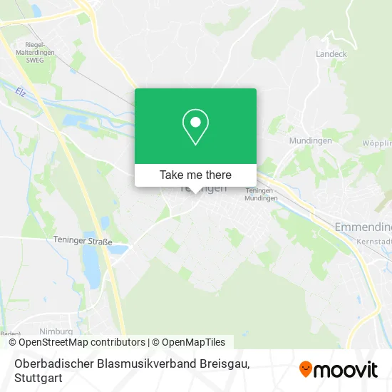 Карта Oberbadischer Blasmusikverband Breisgau
