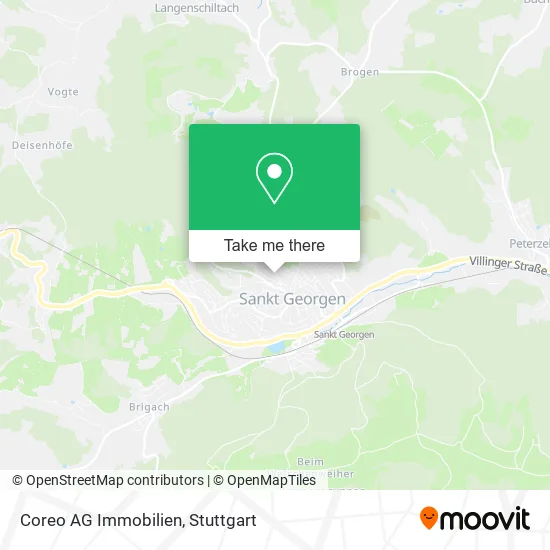 Coreo AG Immobilien map