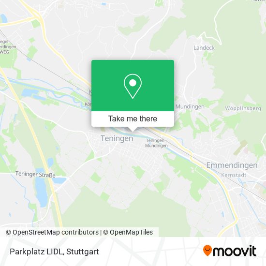 Parkplatz LIDL map