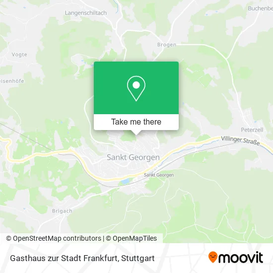 Карта Gasthaus zur Stadt Frankfurt