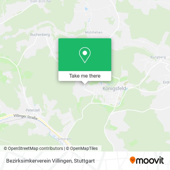 Карта Bezirksimkerverein Villingen