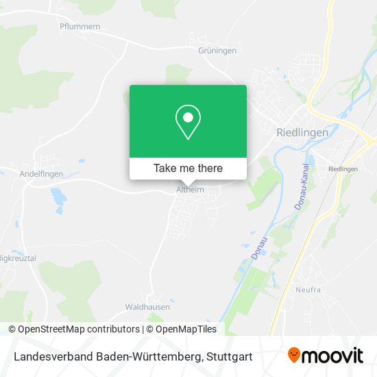 Landesverband Baden-Württemberg map