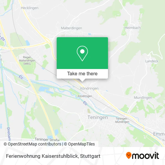 Карта Ferienwohnung Kaiserstuhlblick