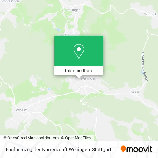 Карта Fanfarenzug der Narrenzunft Wehingen
