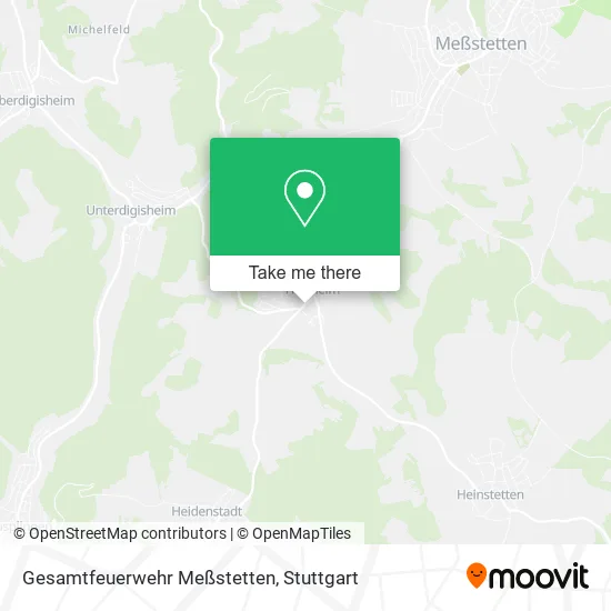 Карта Gesamtfeuerwehr Meßstetten