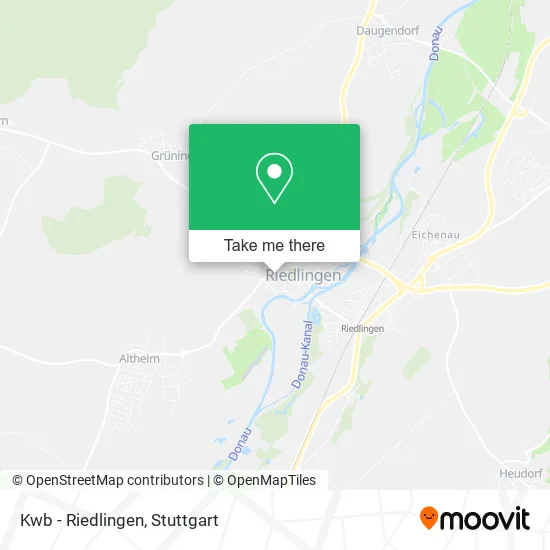 Карта Kwb - Riedlingen
