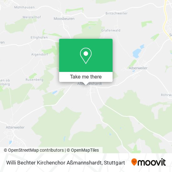 Карта Willi Bechter Kirchenchor Aßmannshardt
