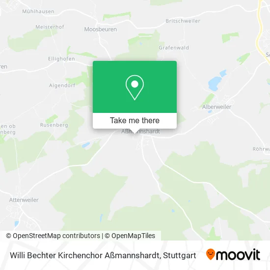 Карта Willi Bechter Kirchenchor Aßmannshardt