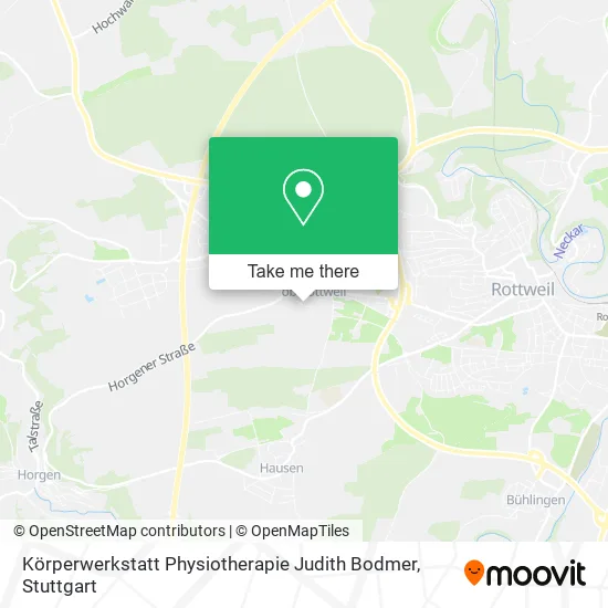 Карта Körperwerkstatt Physiotherapie Judith Bodmer