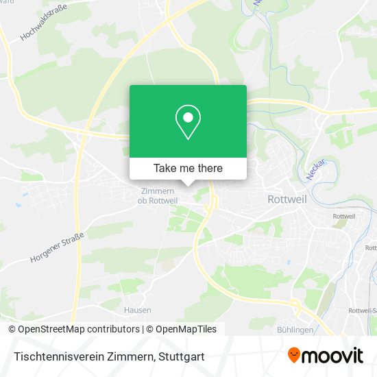 Tischtennisverein Zimmern map