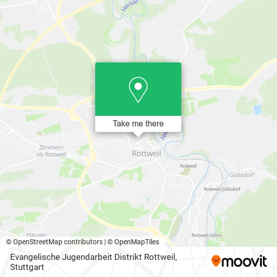 Карта Evangelische Jugendarbeit Distrikt Rottweil