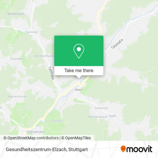 Карта Gesundheitszentrum-Elzach