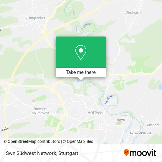 Карта Swn Südwest Network