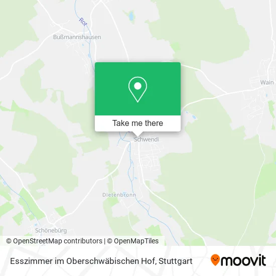 Карта Esszimmer im Oberschwäbischen Hof