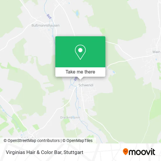 Карта Virginias Hair & Color Bar