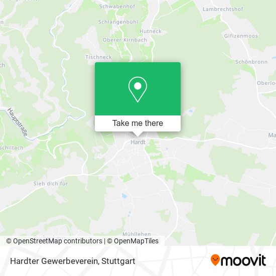 Hardter Gewerbeverein map