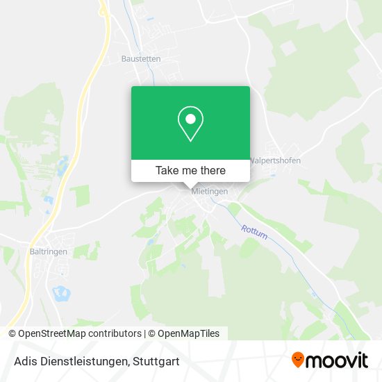 Adis Dienstleistungen map