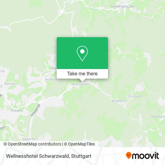 Wellnesshotel Schwarzwald map