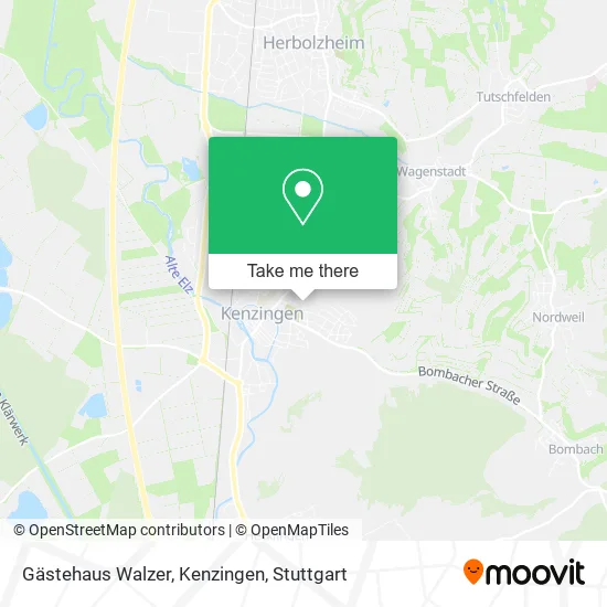 Карта Gästehaus Walzer, Kenzingen