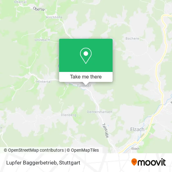 Карта Lupfer Baggerbetrieb