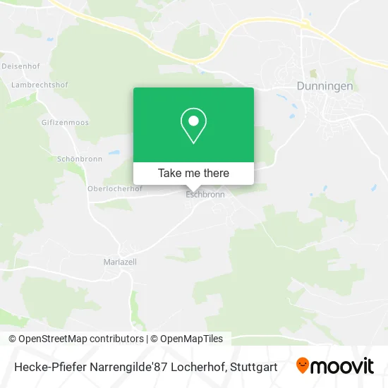 Карта Hecke-Pfiefer Narrengilde'87 Locherhof