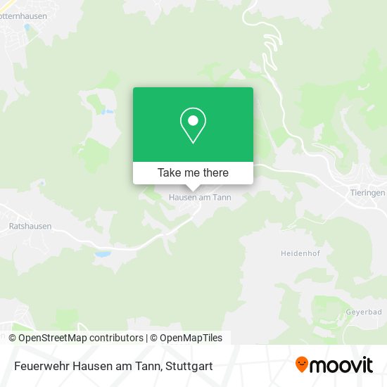 Feuerwehr Hausen am Tann map