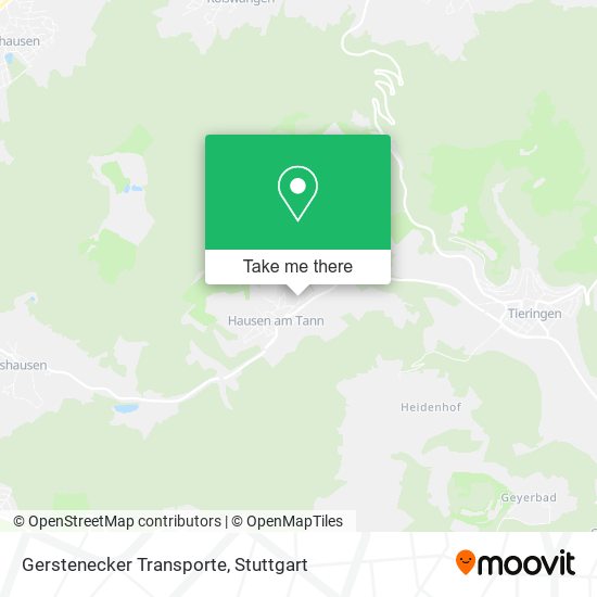 Gerstenecker Transporte map