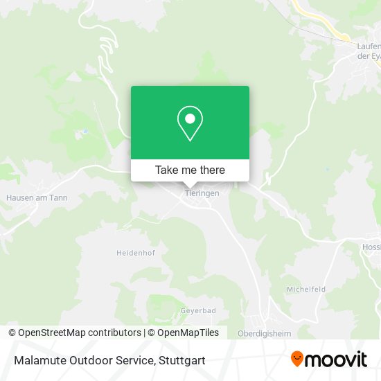 Malamute Outdoor Service map
