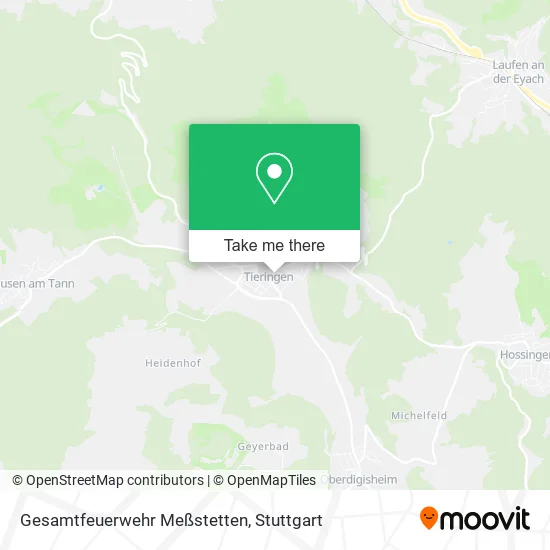 Карта Gesamtfeuerwehr Meßstetten