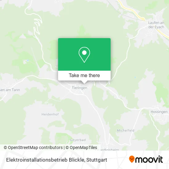 Карта Elektroinstallationsbetrieb Blickle