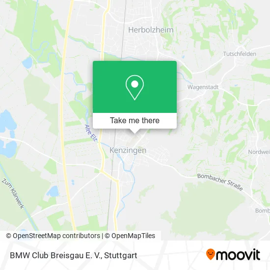 Карта BMW Club Breisgau E. V.