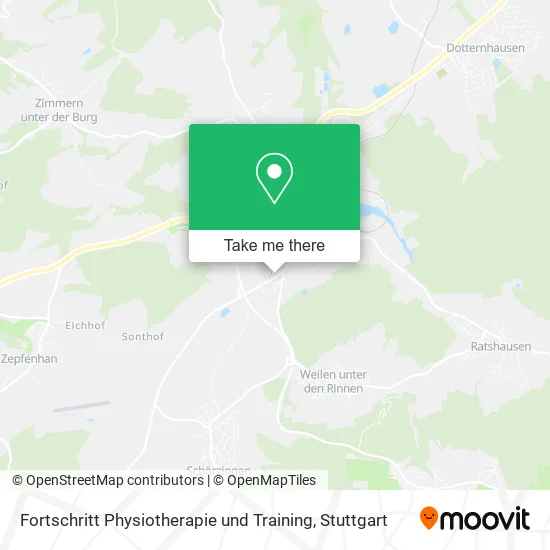 Карта Fortschritt Physiotherapie und Training