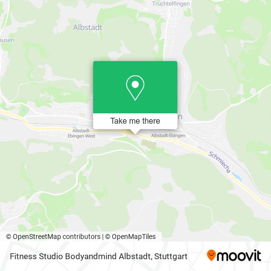 Fitness Studio Bodyandmind Albstadt map