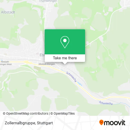 Карта Zollernalbgruppe