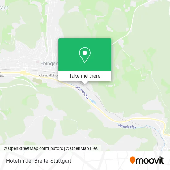 Карта Hotel in der Breite