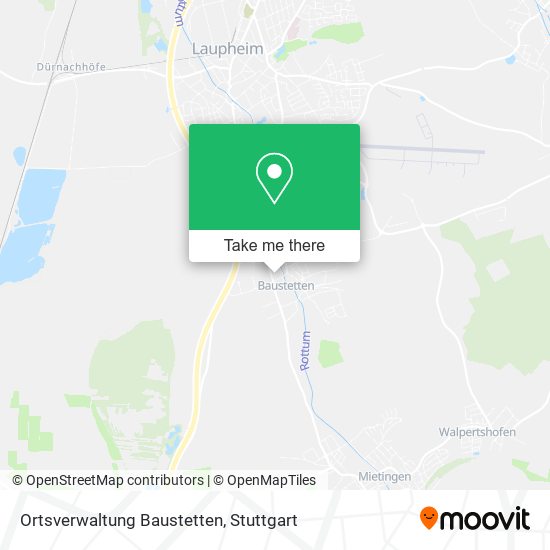 Ortsverwaltung Baustetten map
