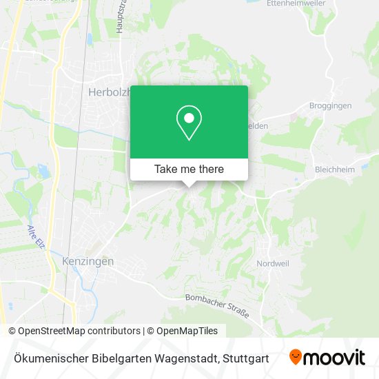 Ökumenischer Bibelgarten Wagenstadt map