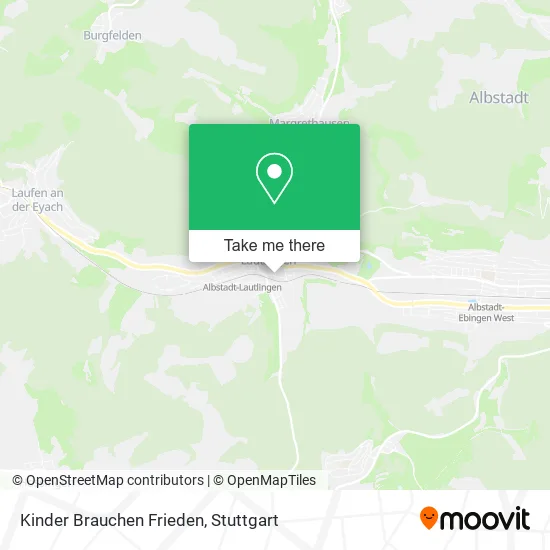 Карта Kinder Brauchen Frieden