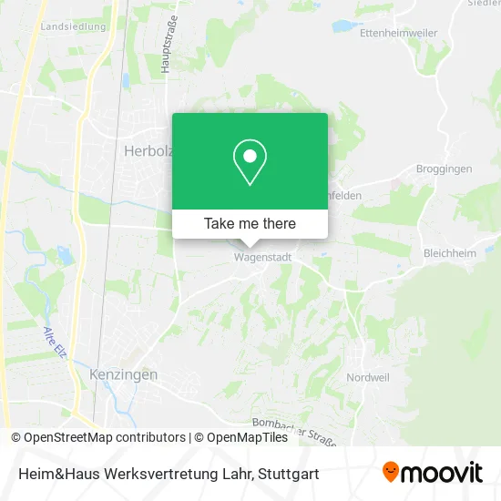 Карта Heim&Haus Werksvertretung Lahr