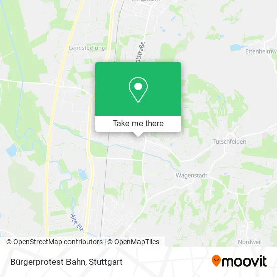 Bürgerprotest Bahn map