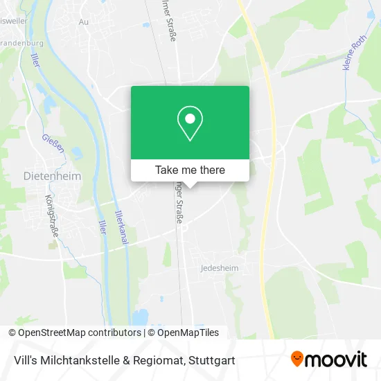 Карта Vill's Milchtankstelle & Regiomat