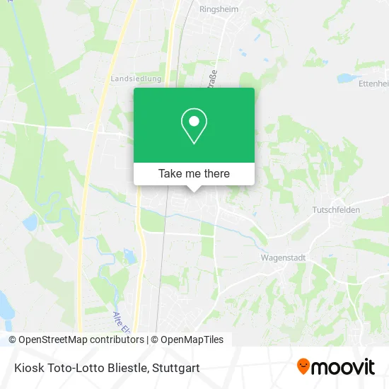 Карта Kiosk Toto-Lotto Bliestle