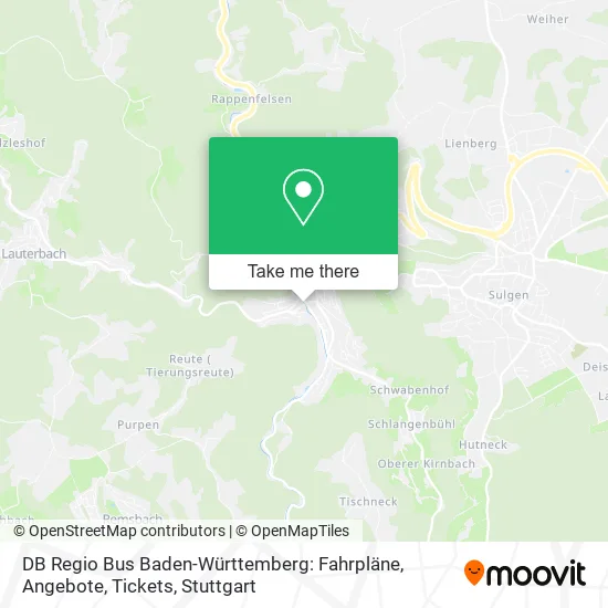 Карта DB Regio Bus Baden-Württemberg: Fahrpläne, Angebote, Tickets