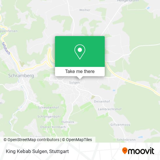 Карта King Kebab Sulgen