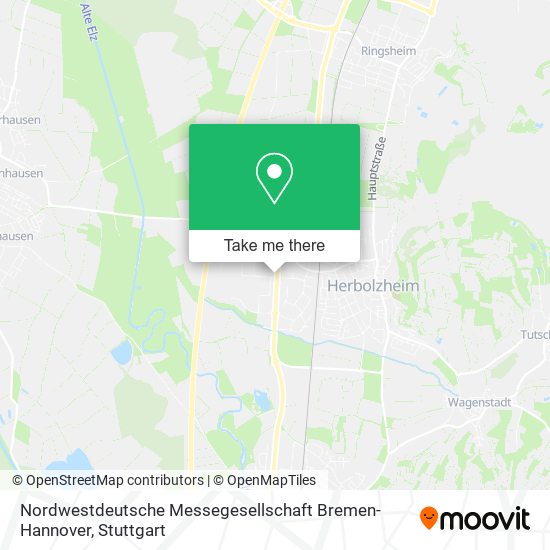Nordwestdeutsche Messegesellschaft Bremen-Hannover map