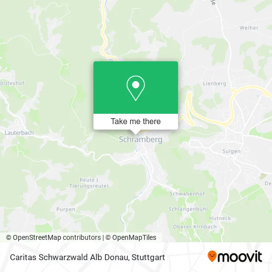 Карта Caritas Schwarzwald Alb Donau